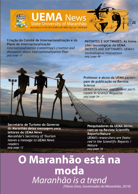 Capa da edição 2 da Revista UEMA News