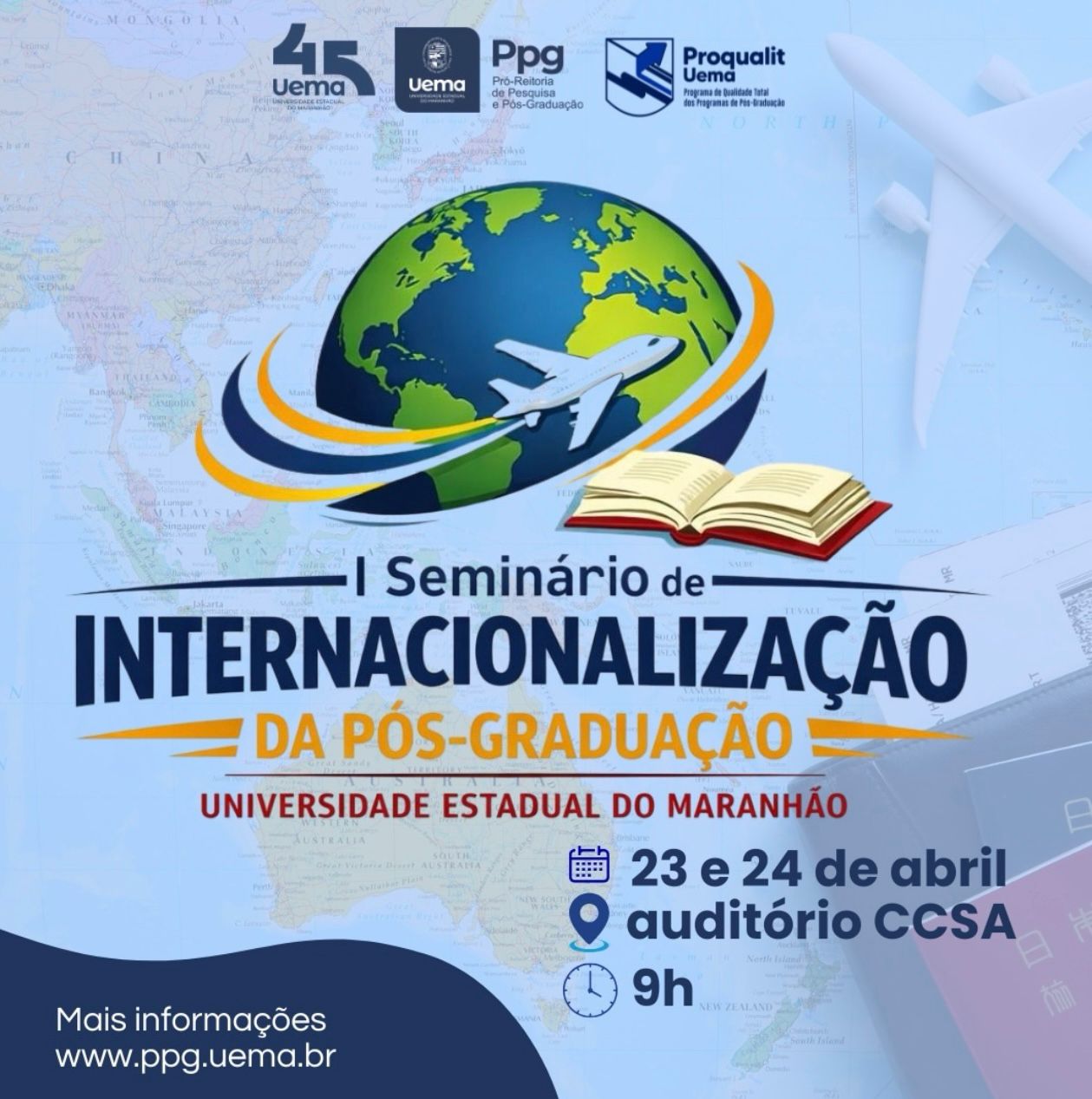 Uema promove seminário sobre internacionalização e destaca avanços da pós-graduação